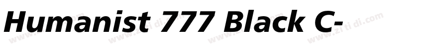 Humanist 777 Black C字体转换 Humanist 777 Black C字体转换